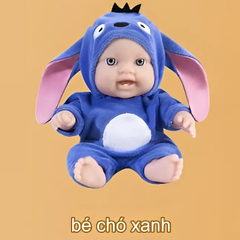 Búp Bê Tái Sinh Nhựa Mềm 18 cm 7 inch mắt 3D  Vinyl Reborn Baby Doll