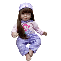 [Đủ mẫu] Búp Bê 55 cm = 22 inch Thân Gòn Mềm Mại  Reborn Silicon Vinyl Doll