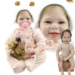 (Đủ mẫu) Búp Bê 55 cm = 22 inch Thân Gòn NPK Reborn Vinyl Doll (Hàng Tồn Kho}
