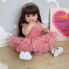 {Đủ Mẫu} Búp Bê 55 cm = 22 inch Thân Nhựa  Reborn Vinyl Doll