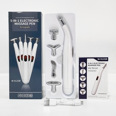 Bút Massage Châm Cứu Xung Điện Trị Liệu 912SR 5 Đầu Dò Sạc USB Làm Giảm Đau Nhức Hiệu Quả PVN6539