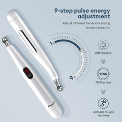 Bút Massage Châm Cứu Xung Điện Trị Liệu 912SR 5 Đầu Dò Sạc USB Làm Giảm Đau Nhức Hiệu Quả PVN6539
