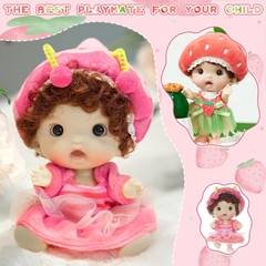 BÚP BÊ VINYL MINI 4 INCH (10CM) – BÚP BÊ BJD TỰ MẶC QUẦN ÁO, ĐỒ CHƠI ĐÓNG VAI SIÊU DỄ THƯƠNG