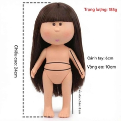 Búp Bê Khoai Tây Thân Nhựa Mia 24 cm = 10 inch Vinyl Doll
