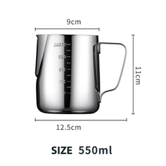 Ca Đánh Sữa Lạnh Tạo Bọt Sữa Đa Năng, CA SỤC  Inox 304 Double Mesh Milk Frother