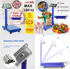 Cân Bàn Điện Tử Tính Tiền 180kg 50 Gr, Chính Xác, Ổn Định, Bền Bỉ Electric Digital Scale PVN5986