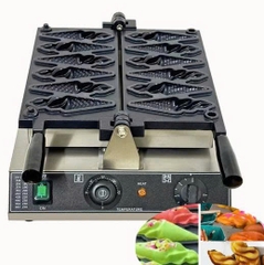 {Đủ Mẫu} Xài Điện, Xài Gas  Máy Nướng Bánh Đường Phố 1500W Waffle Maker Electric 220V EU PLUG