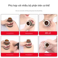 Combo Cốc Phù Dương Xông Hơ Tặng 54 Nhang Ngải, Bản Đồ Huyệt Trị Hàn Ẩm Massage, Giác Hơi, Cạo Gió, Chải Thông Kinh Lạc PVN6783