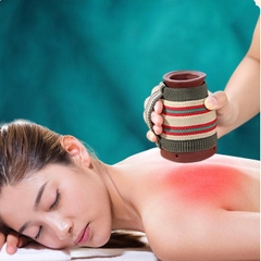 Combo Cốc Phù Dương Xông Hơ Tặng 54 Nhang Ngải, Bản Đồ Huyệt Trị Hàn Ẩm Massage, Giác Hơi, Cạo Gió, Chải Thông Kinh Lạc PVN6783