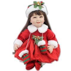[Đủ mẫu] Búp Bê 55 cm = 22 inch Thân Gòn Mềm Mại  Reborn Silicon Vinyl Doll