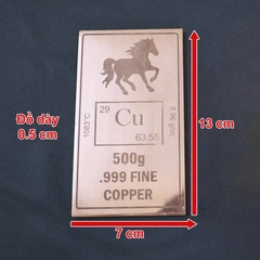 🌟 ĐỒNG THỎI NGUYÊN CHẤT CU 999.9 Hình 🐎 Ngựa – QUÀ TẶNG PHONG THỦY, ĐẦU TƯ GIÁ TRỊ 🌟