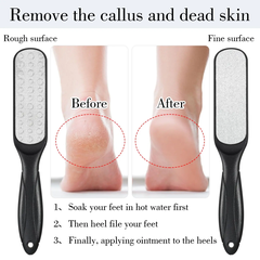 Dụng Cụ Chà Gót Chân Hai Mặt Tẩy Tế Bào Chết Bằng Thép Không Gỉ {Màu Ngẫu Nhiên) PVN9262