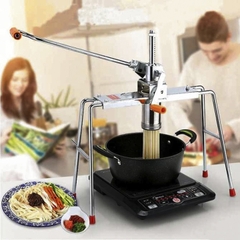 Dụng Cụ Ép Làm Mì, Bún, Bánh Canh Inox 4 Chân + 4 Mặt Ép Cao Cấp SP000049