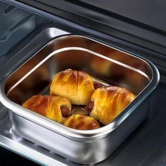 Hộp Đựng Thực Phẩm 1800 ml Inox Salad Trái Cây Hộp Cơm Trưa Có Nắp Cắm Trại PVN10050