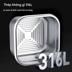 Hộp Đựng Thực Phẩm 1800 ml Inox Salad Trái Cây Hộp Cơm Trưa Có Nắp Cắm Trại PVN10050