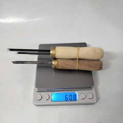 Bộ Dụng Cụ Khâu Giày Bằng Thép Không Gỉ Cán Gỗ, Làm Đồ Da Thủ Công DIY