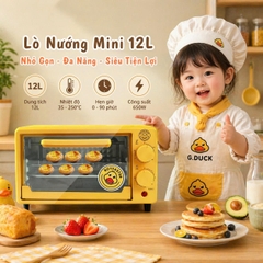 🔥 LÒ NƯỚNG MINI CON VỊT VÀNG JOYOUNG LINE FRIENDS 12L – NHỎ XINH, NƯỚNG CỰC ĐỈNH 🔥