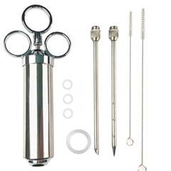 Bộ Ống Kim Tiêm Bơm Gia Vị Ướp Thịt Nướng, Gà Ủ Muối, Gà Tây Giáng Sinh,  Tiện Lợi