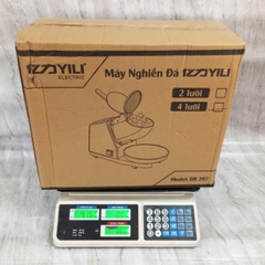 Máy Bào Đá Tuyết, 4 lưỡi, 2 Nắp DR-207 Bào Siêu Mịn 220V 500W Bảo Hành 3 Tháng Cam PVN8003