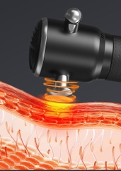 Máy Massage Mini Cầm Tay 4 Đầu Đa Năng Giảm Đau, Thư Giãn, Sạc Pin Tiện Lợi PVN9103