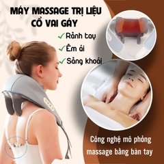 Máy Massage Cổ Vai Gáy 6D , Cải Thiện Sức Khỏe Tổng Thể Dành Cho Văn Phòng - Người Cao Tuổi