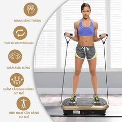 Máy Rung Lắc Toàn Thân Giảm Béo – Màn Hình LCD, Nhạc Bluetooth, Remote Điều Khiển