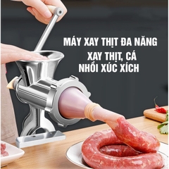 Máy Xay Thịt Quay Tay TB12 Lớn Đa Chức Năng Bằng Nhôm, Nhồi Lạp Xưởng, Xúc Xích, Xay Bột, Làm Mì SP002667