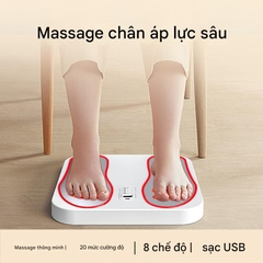 Máy Xung Điện Mini Mát Xa Chân EMS Sạc Thông Minh Tại Nhà, Văn Phòng, Spa, Xe Hơi PVN9141