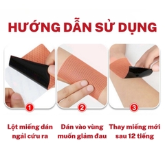 Miếng Dán Giảm Đau Cơ Đau Xương Khớp, Cổ Vai Gáy, Cao Dán Thành Phần Ngải Cứu Lành Tính PVN9342