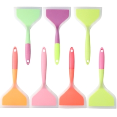 {Màu Ngẫu Nhiên} Cây Vét Bột Dẻo, Phới dẹt vét bột  chịu nhiệt Silicone Spatula