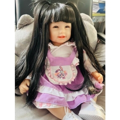 [Đủ mẫu] Búp Bê 55 cm = 22 inch Thân Gòn Mềm Mại  Reborn Silicon Vinyl Doll