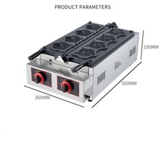 {Đủ Mẫu} Xài Điện 3000W & Xài Gas Máy Nướng Bánh Đường Phố 38x38x26cm Waffle Maker Electric