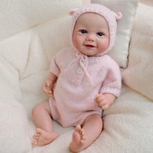 Búp Bê Thân Gòn + Thân Nhựa Mềm Mại 48 cm = 18 inch Reborn Silicon Vinyl Doll