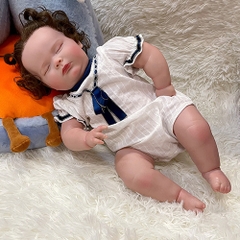 Búp Bê Thân Gòn + Thân Nhựa Mềm Mại 48 cm = 18 inch Reborn Silicon Vinyl Doll