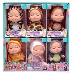{Đủ Mẫu} Bộ 6 Búp Bê  13 cm 5 inch Em Bé Sơ Sinh Doll