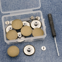 Set Hộp Nút Quần Jean Không Đường May – Có Thể Tháo Rời + Tặng Kèm Tuốc Nơ Vít