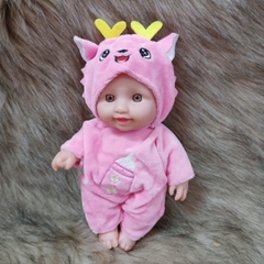 Búp Bê Tái Sinh Nhựa Mềm 18 cm 7 inch mắt 3D  Vinyl Reborn Baby Doll