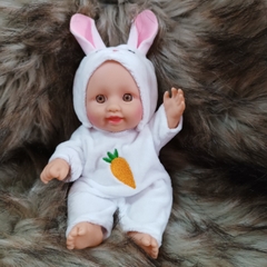 Búp Bê Tái Sinh Nhựa Mềm 18 cm 7 inch mắt 3D  Vinyl Reborn Baby Doll