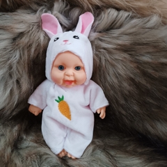 Búp Bê Tái Sinh Nhựa Mềm 18 cm 7 inch mắt 3D  Vinyl Reborn Baby Doll