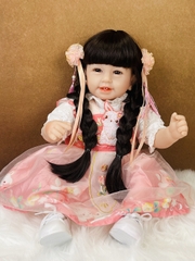 [Đủ mẫu] Búp Bê 55 cm = 22 inch Thân Gòn Mềm Mại  Reborn Silicon Vinyl Doll