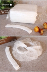 [Bịch 100 cái ] Mũ Con Sâu Chùm Đầu 18 inch Sườn Đôi, Mũ Dùng Một Lần Phẫu Thuật Bệnh Viện Y Tế , Spa, Nhà Bếp, Khách Sạn