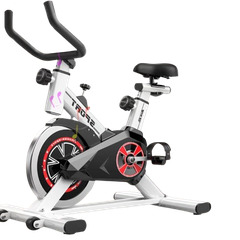 Xe Đạp Tập thể thao Đen Trắng tận nhà iD0 BIKE Cao Cấp, Touch Nhịp Tim combo phụ kiện thời trang đi kèm theo