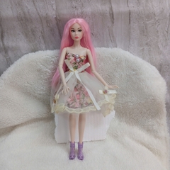 [Đủ mẫu] Búp Bê Barbie Siêu Mẫu 33cm Có Tóc – Phụ Kiện Trang Điểm Cho Bé Gái