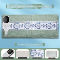 🌿 Gói Sưởi Ấm Điện Ngải Cứu Bằng Muối Biển – Túi Chườm Nóng Muối Thô Trị Liệu Toàn Thân