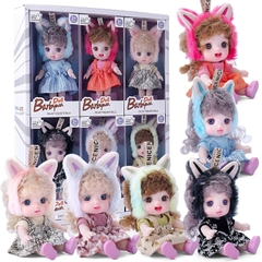 🧸 Búp Bê Nhựa Vinyl Dễ Thương 16 cm 6 inch Đồ Chơi Quà Tặng Sinh Nhật