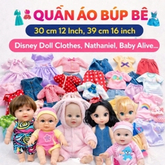👗 Quần Áo Búp Bê 30 cm 12 Inch, 39 cm 16 inch  Disney Doll Clothes, Nathaniel, Baby Alive....