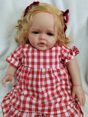 [Đủ mẫu] Búp Bê  Thân Gòn  Mềm Mại 60 cm = 24 inch Reborn Silicon Vinyl Doll