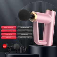 {Đủ Mẫu} Máy Massage Trị Liệu Gun Fascial Rung Tần Số Cao Di Động 4 Đầu Thư Giãn Cơ