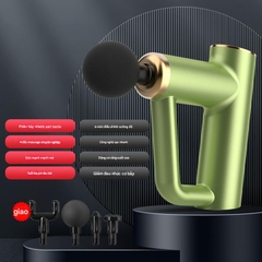 {Đủ Mẫu} Máy Massage Trị Liệu Gun Fascial Rung Tần Số Cao Di Động 4 Đầu Thư Giãn Cơ