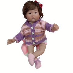 [Đủ mẫu] Búp Bê 55 cm = 22 inch Thân Gòn Mềm Mại  Reborn Silicon Vinyl Doll